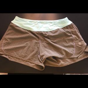 Lululemon shorts olive green and mint